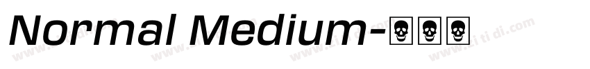 Normal Medium字体转换